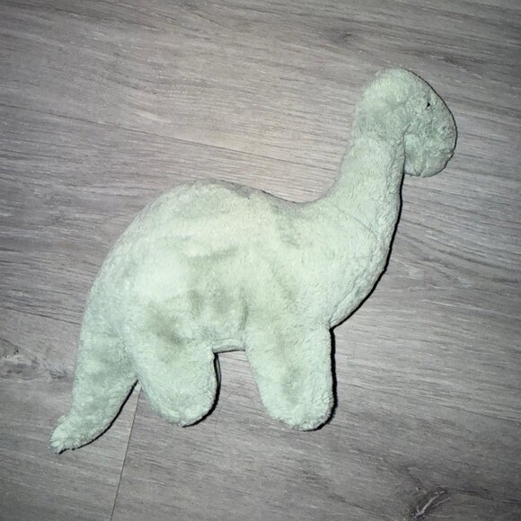 Jellycat retired Fossilly Brontosaurus Dinosaur Dino Green Plush Stuffed Animal - Picture 5 of 7